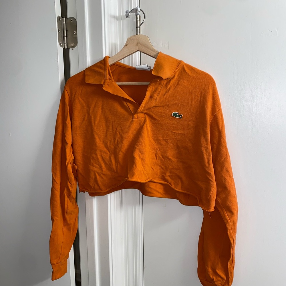 Self-Cropped Lacoste Polo
